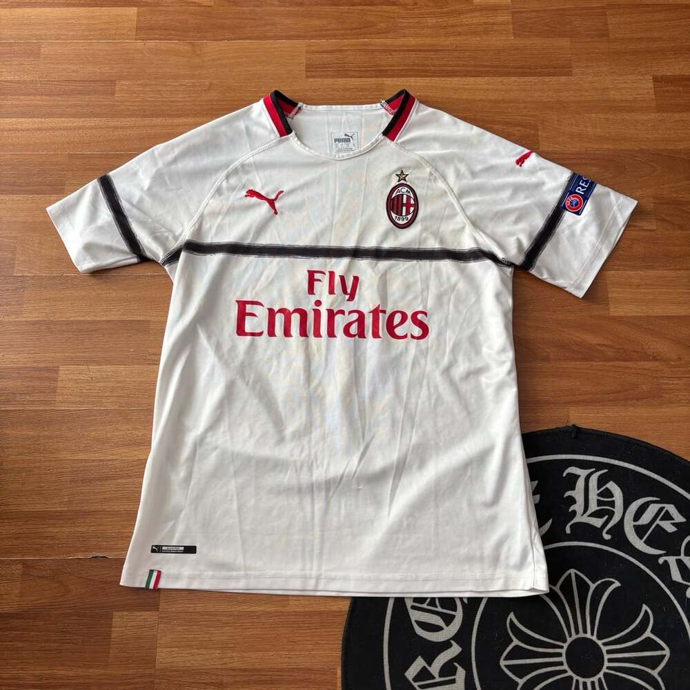 2018/19 AC Milan Away Jersey #16 Puma White Soccer Shirt